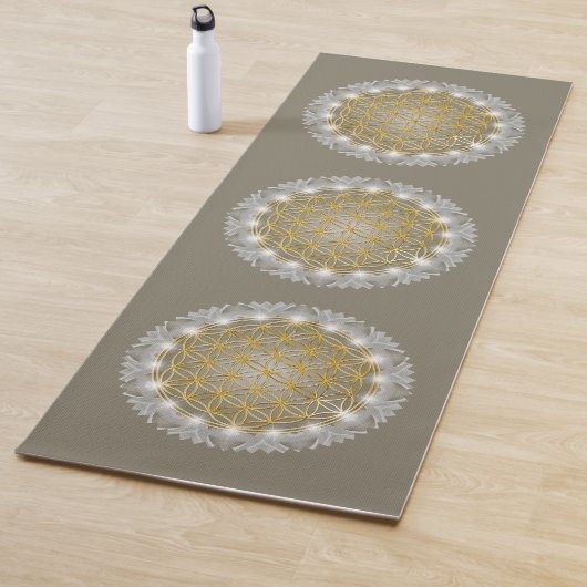BLUME von LIFE - Sacred Geometrie Light 1 Yogamatte (Beispiel)