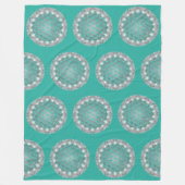 BLUME von LIFE - Sacred Geometrie Light 2 Fleecedecke (Vorderseite)
