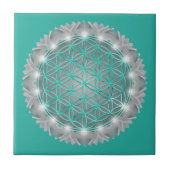 BLUME von LIFE - Sacred Geometrie Light 2 Fliese (Vorderseite)