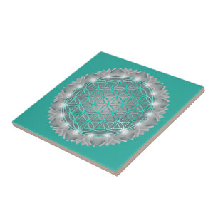 BLUME von LIFE - Sacred Geometrie Light 2 Fliese
