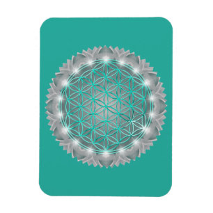 BLUME von LIFE - Sacred Geometrie Light 2 Magnet