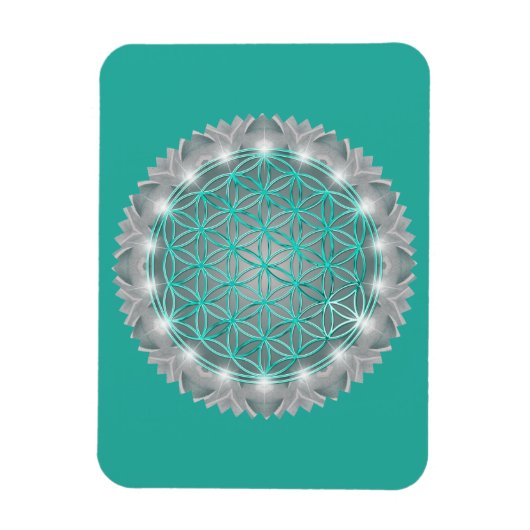 BLUME von LIFE - Sacred Geometrie Light 2 Magnet (Vertikal)