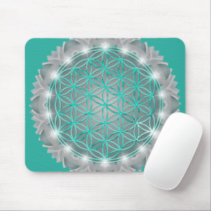 BLUME von LIFE - Sacred Geometrie Light 2 Mousepad