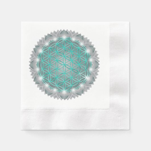 BLUME von LIFE - Sacred Geometrie Light 2 Serviette (Vorderseite)