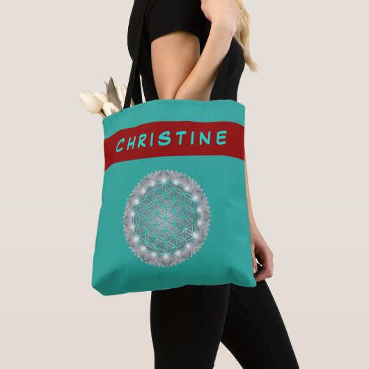 BLUME von LIFE - Sacred Geometrie Light 2 Tasche (Von Nahem)
