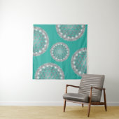 BLUME von LIFE - Sacred Geometrie Light 2 Wandteppich (Beispiel (Horizontal))