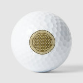 BLUME von LIFE - Symbol der Heiligen Geometrie Art Golfball (Vorderseite)