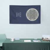 BLUME von LIFE - Symbol "Sacred Geometrie" Art. 1 Banner (Messeveranstaltung)