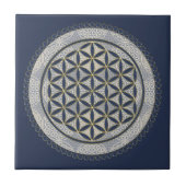 BLUME von LIFE - Symbol "Sacred Geometrie" Art. 1 Fliese (Vorderseite)