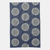 BLUME von LIFE - Symbol "Sacred Geometrie" Art. 1 Geschirrtuch (Vertikal)