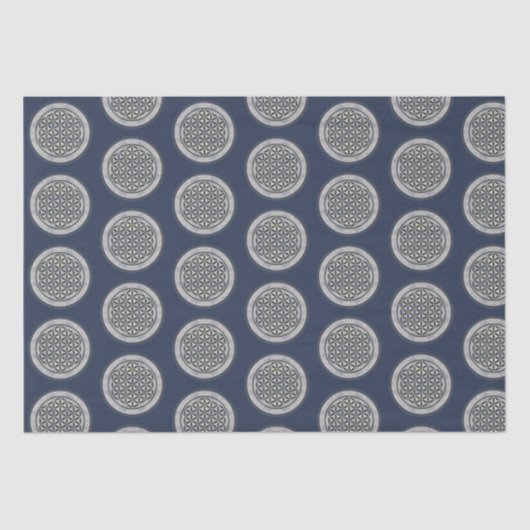 BLUME von LIFE - Symbol "Sacred Geometrie" Art. 1 Seidenpapier (Vorderseite)