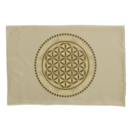 BLUME von LIFE - Symbol "Sacred Geometrie" Art. 2 Kissenbezug (Vorderseite)