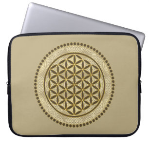 BLUME von LIFE - Symbol "Sacred Geometrie" Art. 2 Laptopschutzhülle