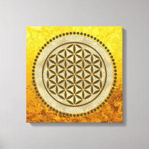BLUME von LIFE - Symbol "Sacred Geometrie" Art. 2 Leinwanddruck