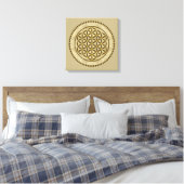 BLUME von LIFE - Symbol "Sacred Geometrie" Art. 2 Leinwanddruck (Insitu (Schlafzimmer))