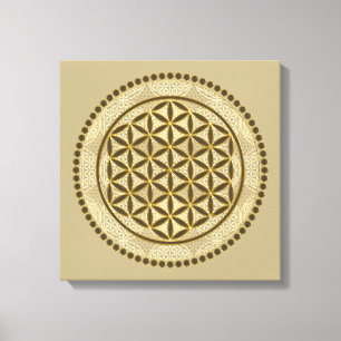 BLUME von LIFE - Symbol "Sacred Geometrie" Art. 2 Leinwanddruck