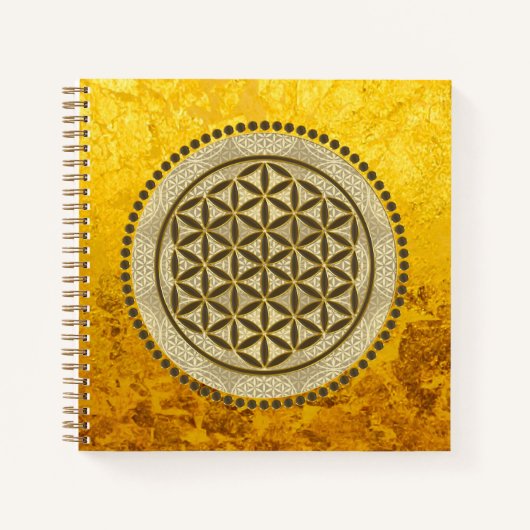 BLUME von LIFE - Symbol "Sacred Geometrie" Art. 2 Notizblock (Vorderseite)