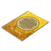 BLUME von LIFE - Symbol "Sacred Geometrie" Art. 2 Notizblock (Linke Seite)