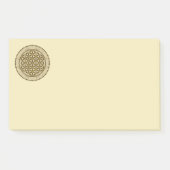BLUME von LIFE - Symbol "Sacred Geometrie" Art. 2 Post-it Klebezettel (Vorderseite)