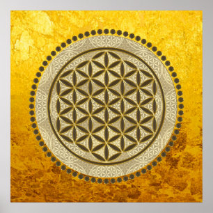 BLUME von LIFE - Symbol "Sacred Geometrie" Art. 2 Poster