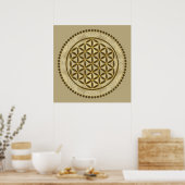 BLUME von LIFE - Symbol "Sacred Geometrie" Art. 2 Poster (Küche)