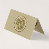 BLUME von LIFE - Symbol "Sacred Geometrie" Art. 2 Visitenkarten (Rückseite)