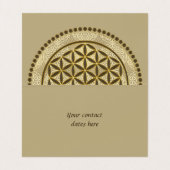 BLUME von LIFE - Symbol "Sacred Geometrie" Art. 2 Visitenkarten (Innenseite Aufgefaltet)