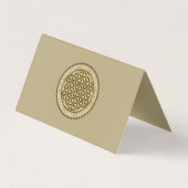 BLUME von LIFE - Symbol "Sacred Geometrie" Art. 2 Visitenkarten (Rückseite)