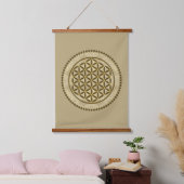 BLUME von LIFE - Symbol "Sacred Geometrie" Art. 2 Wandteppich Mit Holzrahmen (Schlafzimmer)