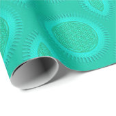Blume von Live - Sonne - nahtloses Muster 2 Geschenkpapier (Rolleneckpunkt)