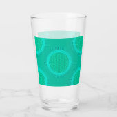 Blume von Live - Sonne - nahtloses Muster 2 Glas (Rückseite)