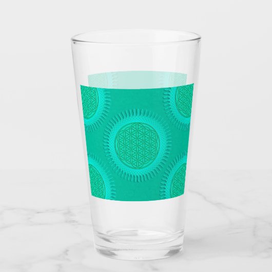 Blume von Live - Sonne - nahtloses Muster 2 Glas (Vorderseite)