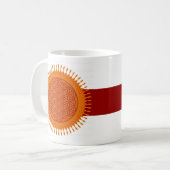 Blume von Live / sonniges Design | dunkelroter Str Kaffeetasse (Vorderseite Links)