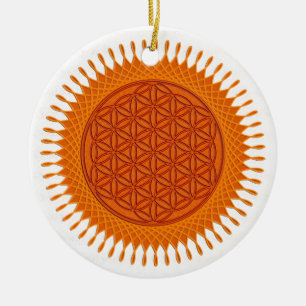 Blume von Live / sonniges Design Keramikornament
