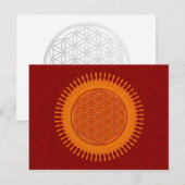 Blume von Live / sonniges Design Postkarte (Vorne/Hinten)
