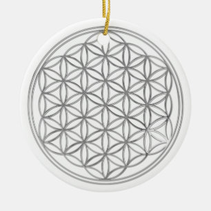 Blume von Live/von Silber Keramikornament