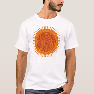Blume von Live/von sonnigem Entwurf T-Shirt