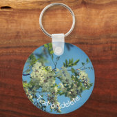 Blume von Locust Blossoms Personalisiert Schlüsselanhänger (Rückseite)