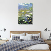 Blume von Lush Agapanthus in Giverny Leinwanddruck (Insitu (Schlafzimmer))