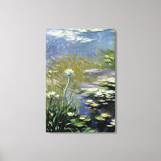 Blume von Lush Agapanthus in Giverny Leinwanddruck (Vorderseite)