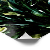 Blume von Lush Agapanthus in Giverny Poster (Ecke)