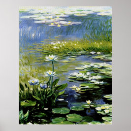 Blume von Lush Agapanthus in Giverny Poster