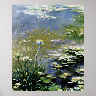 Blume von Lush Agapanthus in Giverny Poster