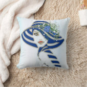 Blume von Mais und Weißrosen Kissen (Decke)