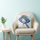 Blume von Mais und Weißrosen Kissen (Stuhl )