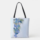 Blume von Mais und Weißrosen Tasche (Rückseite)