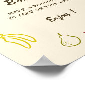 Blume von marktüblichem Brautparty - Bar Poster (Ecke)