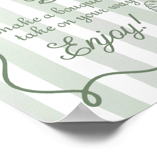 Blume von marktüblichem Brautparty - Bar Poster (Ecke)