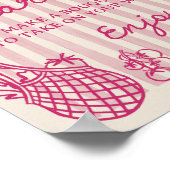 Blume von marktüblichem Brautparty - Bar Poster (Ecke)