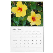 Blume von Maui Hawaii Kalender (Mär 2027)